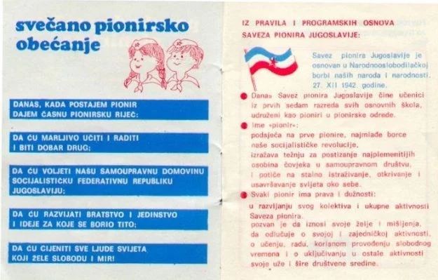 Danas kad postajem pionir: Mali podsjetnik za sve one koji s