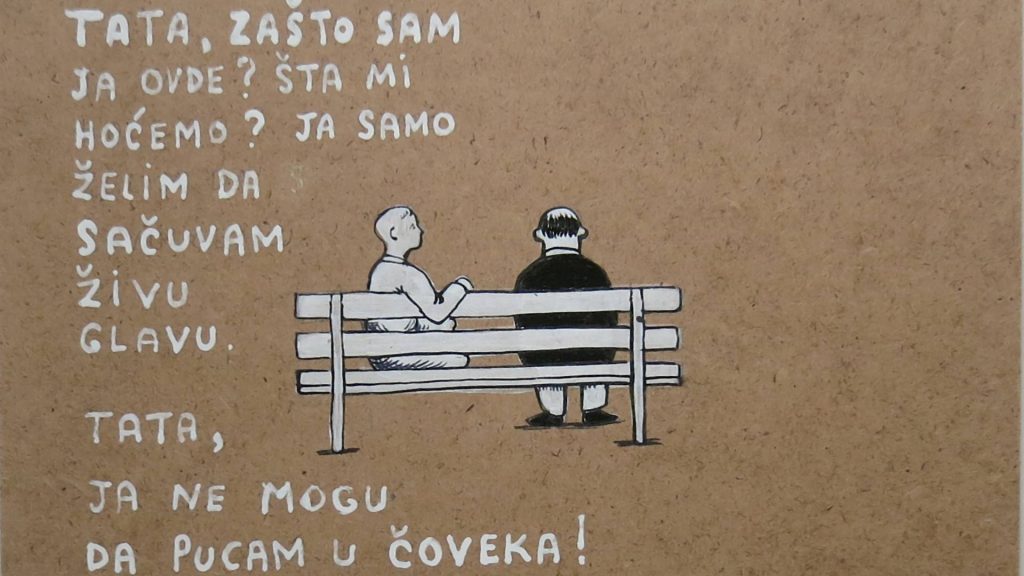 “Tata, ja ne mogu da pucam u čoveka”: Ilustracije devedesetih iz ugla vojnika