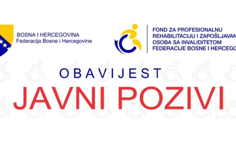 Raspisana dva javna poziva za dodjelu sredstava