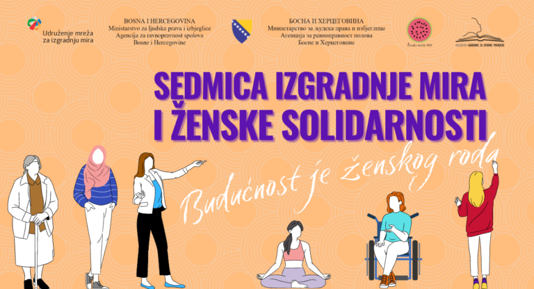 Kalendar događaja povodom Sedmice ženske solidarnosti i izgradnje mira 2023