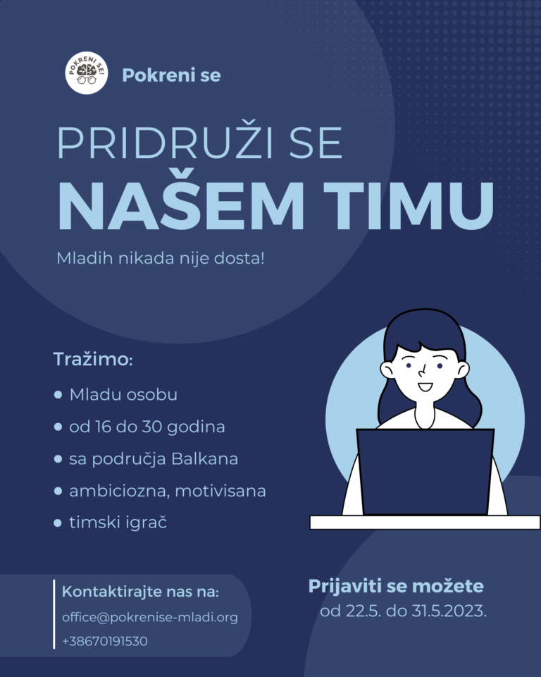 Mladih nikada nije dosta – postani deo našeg tima!