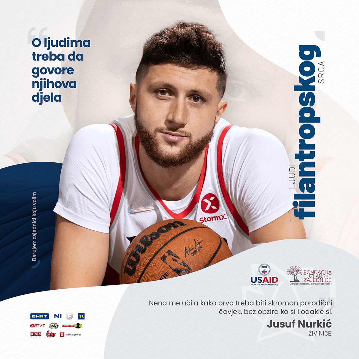 Ljudi filantropskog srca – Jusuf Nurkić: O ljudima treba da govore njihova djela