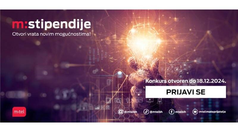 Otvorene prijave na konkurs za dodjelu stipendija kompanije m:tel