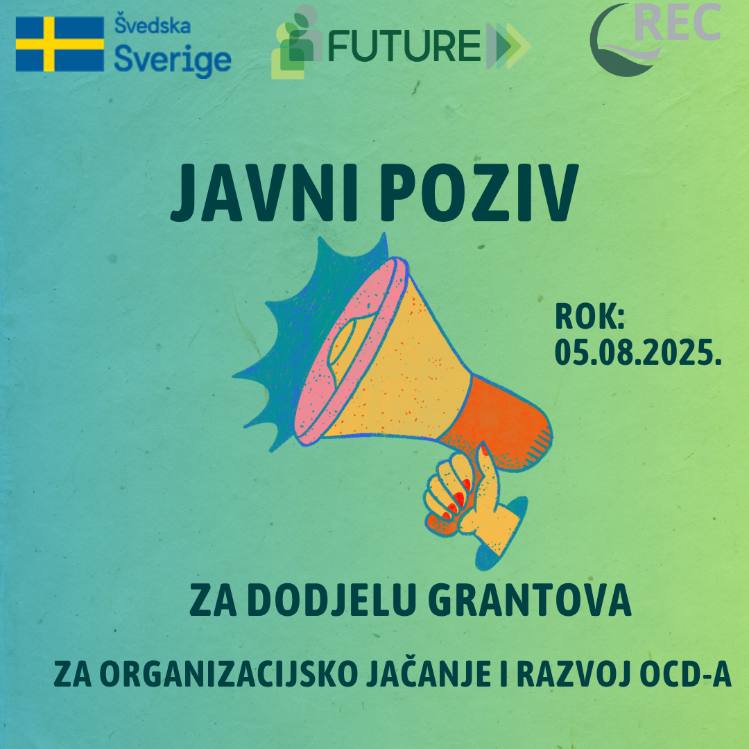 JAVNI POZIV ZA DODJELU GRANTOVA za organizacijsko jačanje i razvoj OCD-a