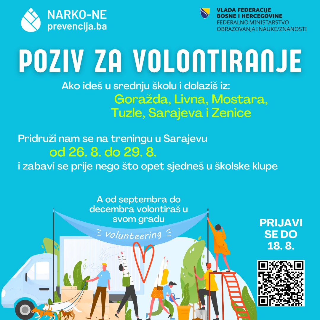 NARKO-NE: Poziv za volontere
