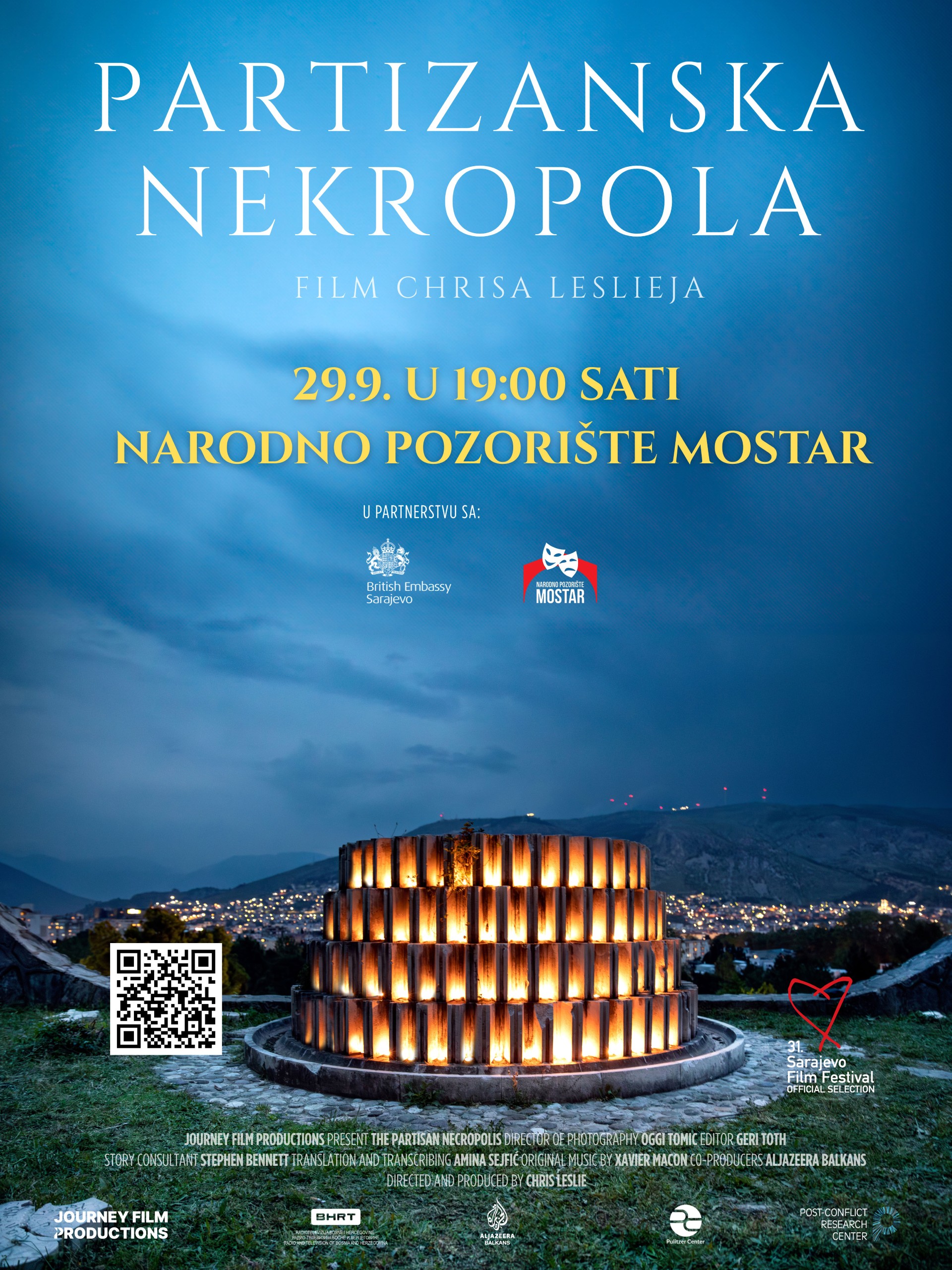 Dokumentarni film „Partizanska nekropola” pred mostarskom publikom – podsjećanje