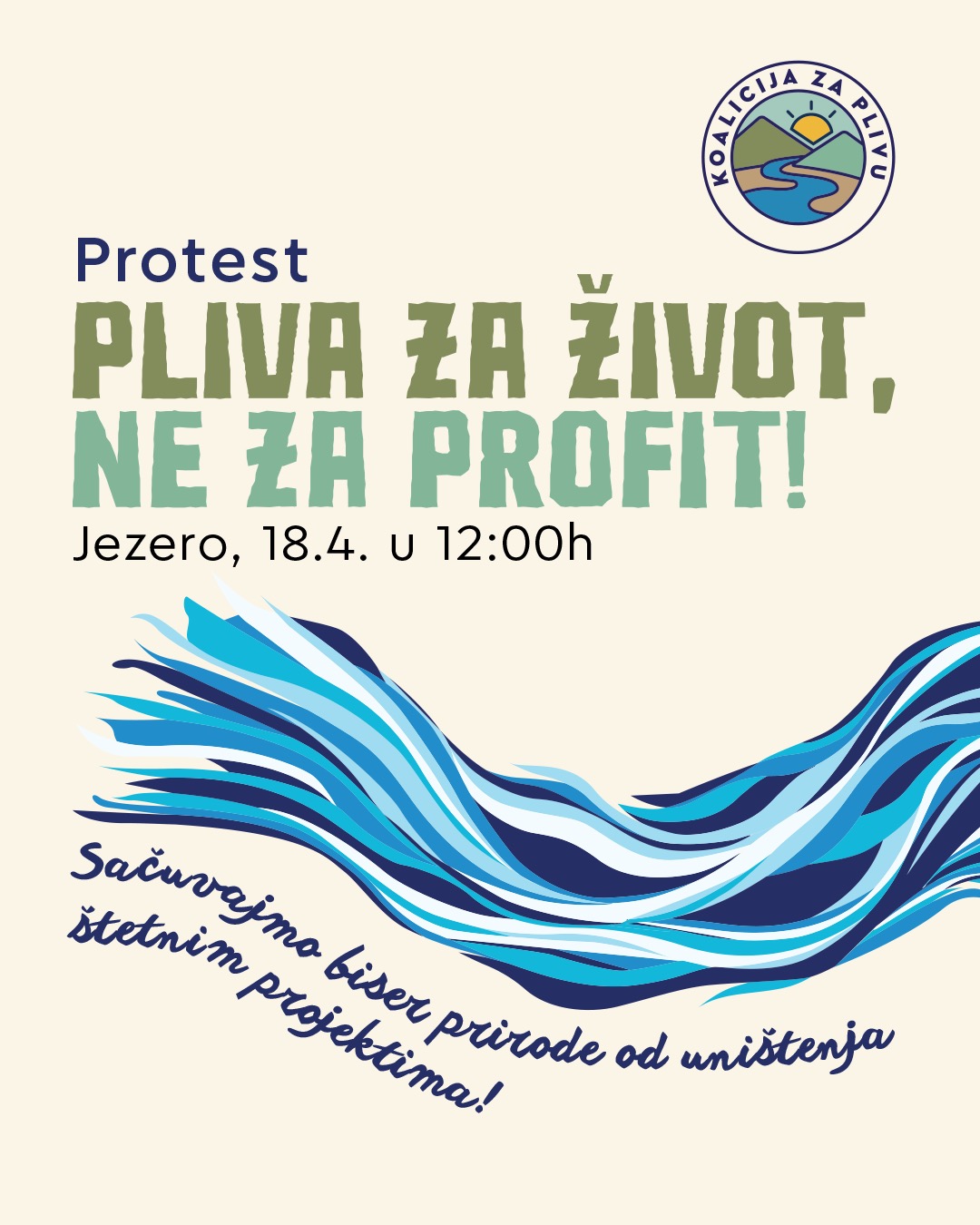PROTEST: PLIVA ZA ŽIVOT, NE ZA PROFIT!
