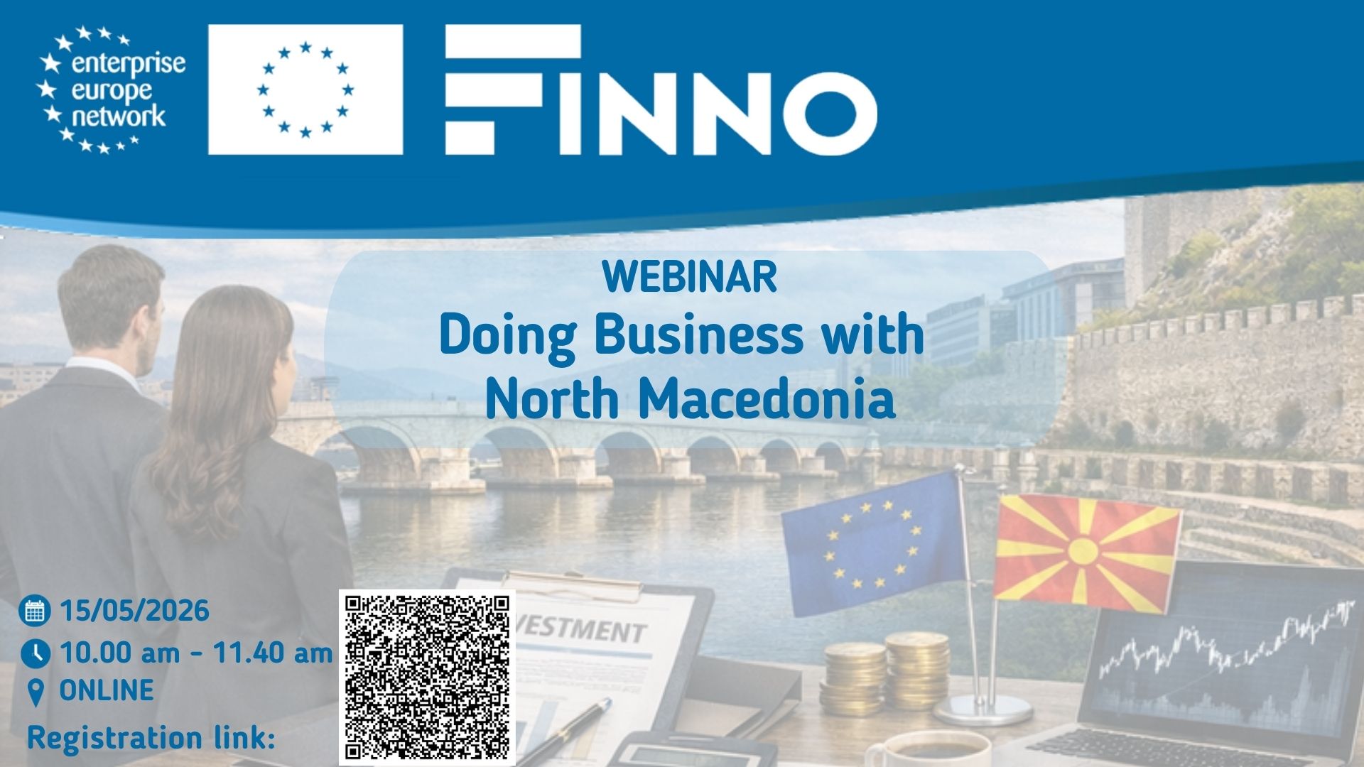 Poziv na FINNO webinar: Poslovne prilike u Sjevernoj Makedoniji i povezivanje kompanija
