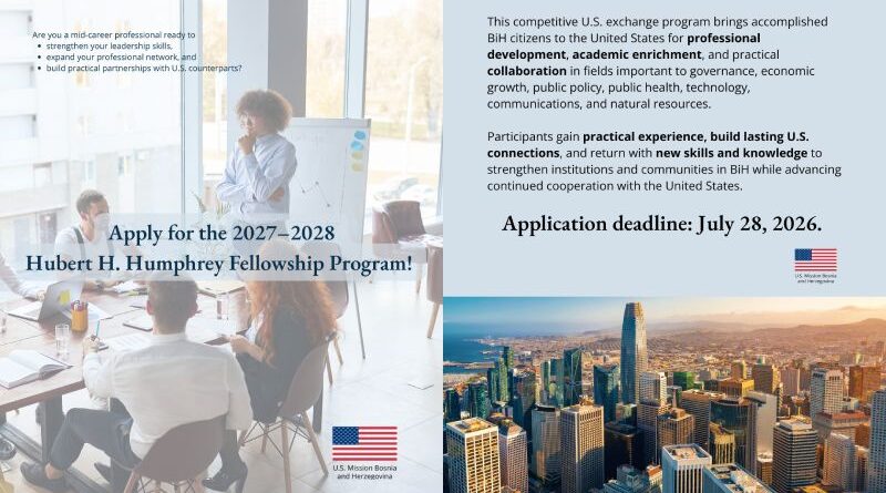 Prijavite se za Hubert H. Humphrey Fellowship Program 2027–2028