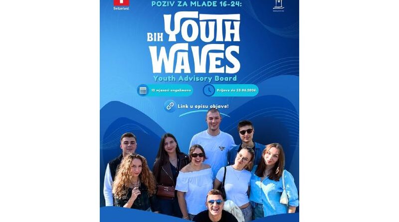 Pridruži se prvoj generaciji BiH Youth Waves Savjetodavnog odbora mladih