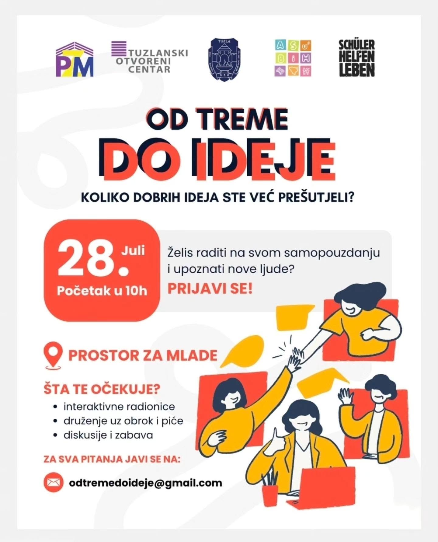 Tuzla: Edukacija „Od treme do ideje“