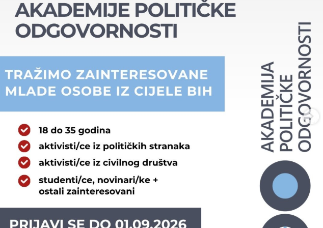 Prijave za novu 13. generaciju Akademije političke odgovornosti su otvorene!