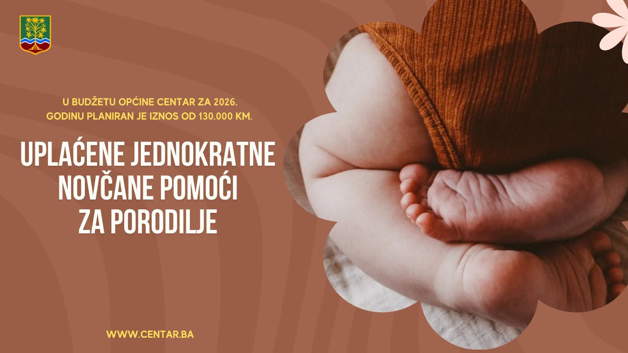 Na račune 61 porodilje uplaćene jednokratne novčane pomoći – JAVNI POZIV OSTAJE OTVOREN TOKOM CIJELE GODINE