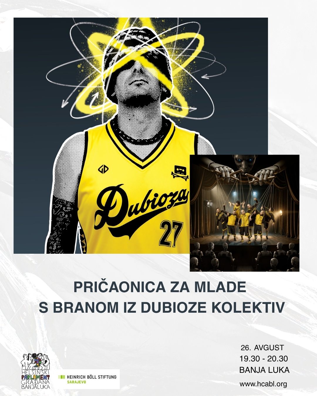 Pričaonica za mlade sa frontmenom Dubioze kolektiv 26. avgusta u Banjaluci