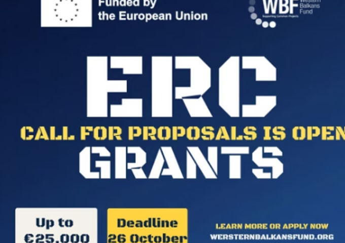 ERC Grants: Western Balkans Fund: Poziv za predloge projekata